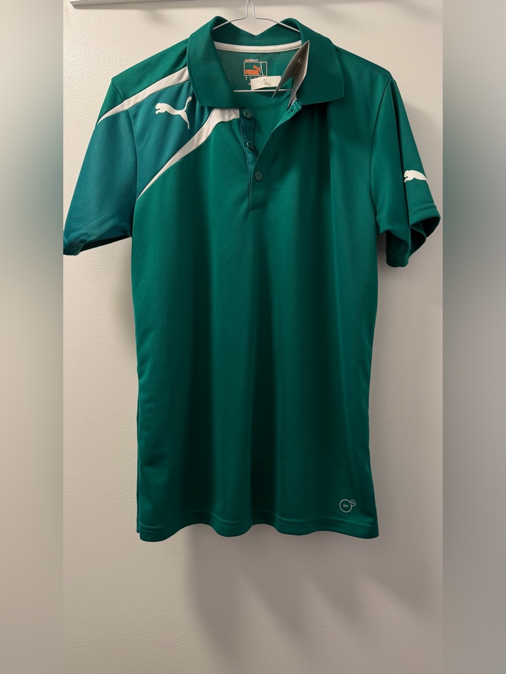 NWT Puma Spirit dryCELL Men’s Athletic Polo Green Small